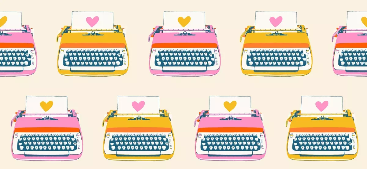 Best Day Ever Typewriter Natural RS0104 11 by Melody Miller for Ruby Star Society-Moda- 1/2 Yard