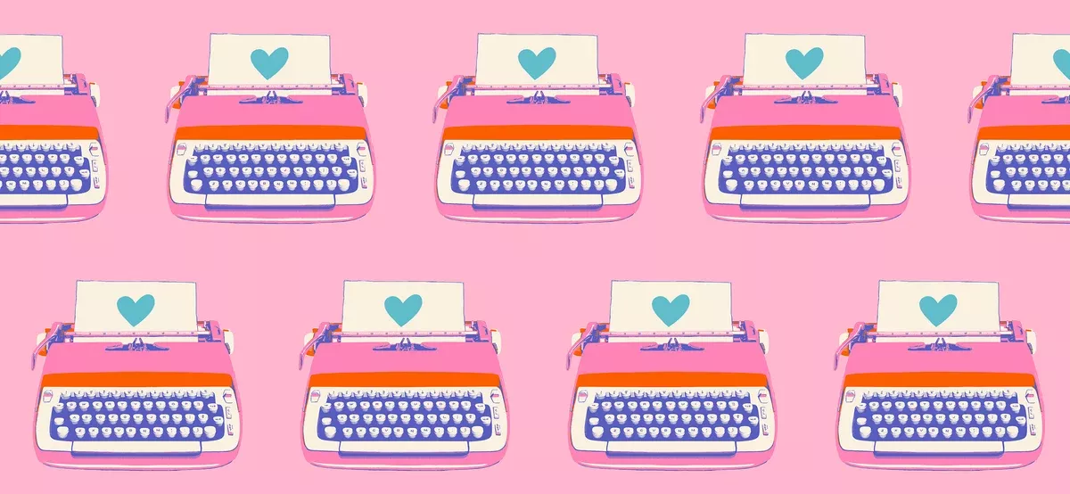 Best Day Ever Typewriter Posy RS0104 14 by Melody Miller for Ruby Star Society-Moda- 1/2 Yard